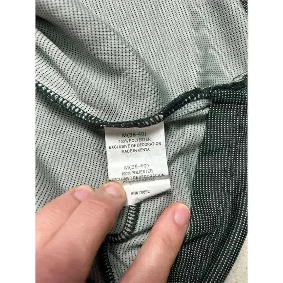 Apana Men's Gray Quick-Dry Mesh T-Shirt Size M Gym Running Casual - Picture 5 of 5